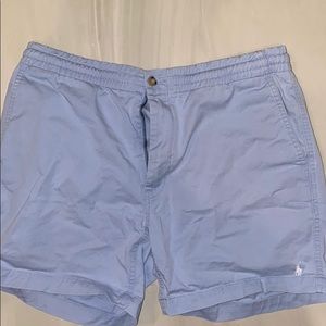 Light blue polo shorts